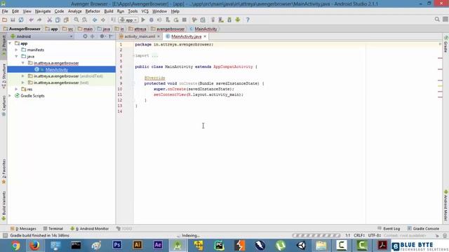 Android app Development - Make a Web Browser in 2 hours - 002 - Love story of Java and xml
