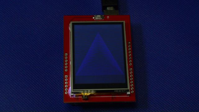 Демо TFT LCD SHIELD с модифицированными шрифтами, адаптированными под русский язык