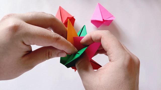 Origami 3D STAR KUSUDAMA  How to make an easy kusudama