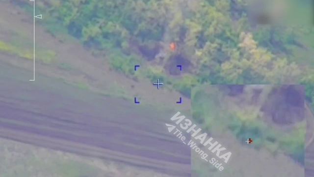 Уничтожение очередной 122-мм САУ 2С1 «Гвоздика» украинских формирований в ходе контрбатарейной борьб