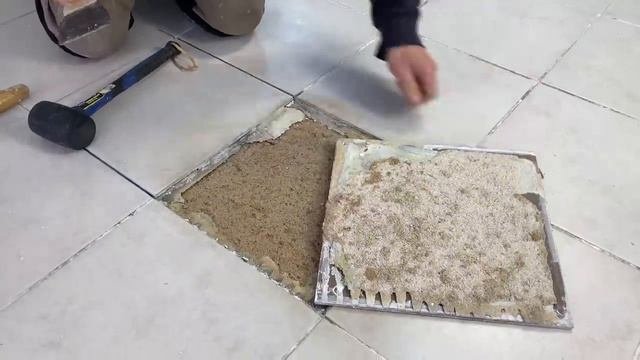 Снимайте плитку, не ломая. Интересные идеи и Лайфхаки.
