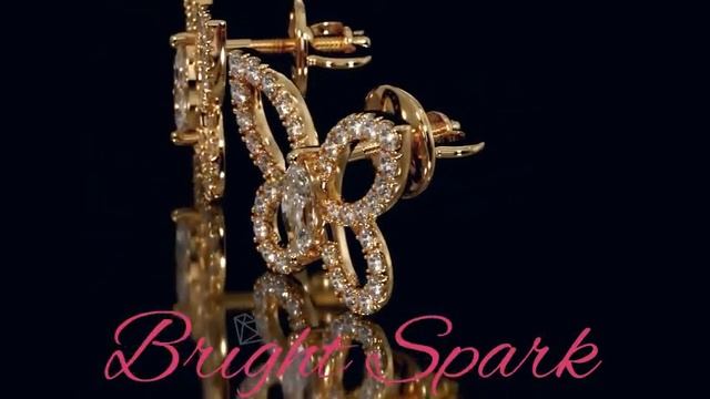 Золотые серьги с бабочками в дизайне Graff Butterfly 1,7 карата от Bright Spark
