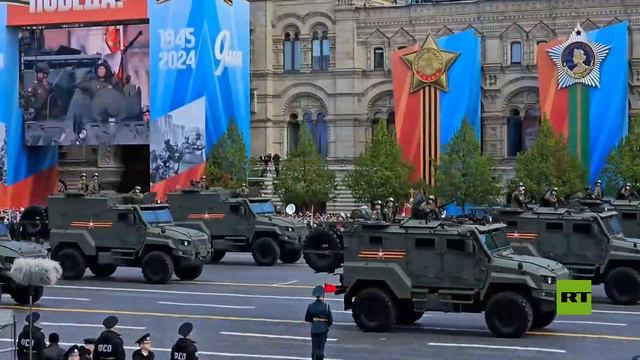 البروفة الرئيسية للعرض العسكري بمناسبة عيد النصر في موسكو