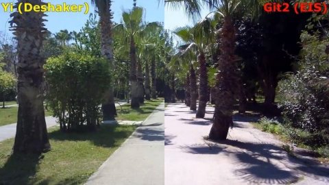 Xiaomi Yi vs GitUp Git2 side-by-side comparison.