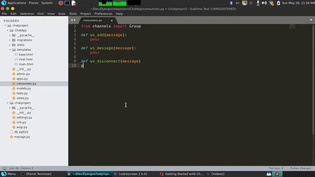 5 Real Time Chat with Django channels Consumers Channels