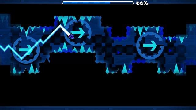 Мой Хардест... Blue Hell или 1к попыток. Geometry Dash Easy Demon Blue Hell.