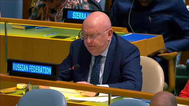 Explanation of vote by Amb. Nebenzia after UNGA vote on a draft resolution on Srebrenica