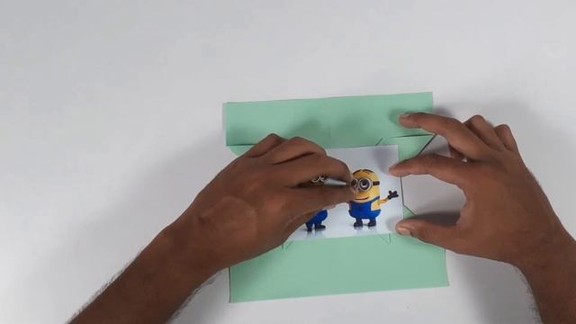 how to make photo frame with paper | simple origami photo frame | paper photo frame