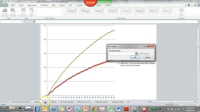 Excel - How To Format Axis on the Tick Marks