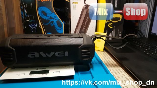 Мощная портативная Bluetooth колонка Super Bass Subwoofer Awei Y280 (Обзор)