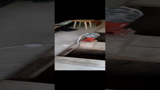 Сушка ямы и гаража .