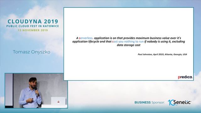 Tomasz Onyszko - Navigating between servers: why servereless is not lambda or functions  ...