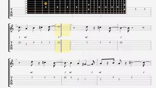 Beatles The   I Want To Tell You GUITAR 2 TABLATURE