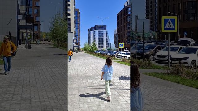 прогулка вдоль новостроек города Казани