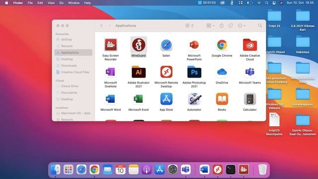 How to open Wireguard in MacOS Big Sur? Verkkoasetukset konfigurointi.