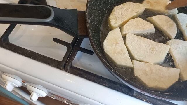 Рецепт жареных кабачков с чесноком/домашний влог