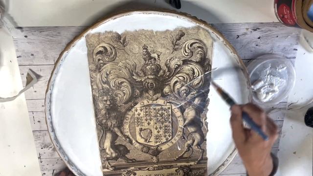 Diy - Tray in Baroque Style - Δίσκος σε Μπαρόκ Στυλ - Craft by Debi