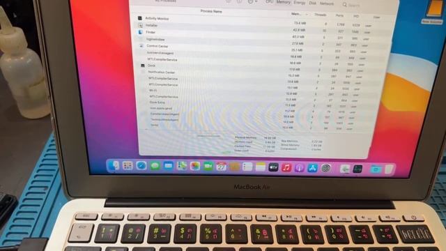 อัพเกรด ความจุ Ram และ SSD เครื่อง Macbook Air A1465 BY ช่างเป้ Smile IT Service รับซ่อมMacหมอชิต