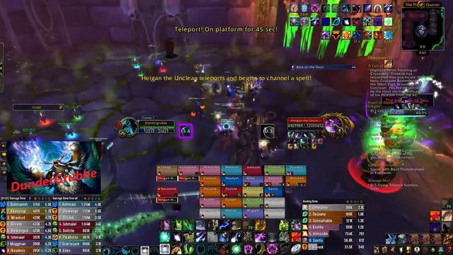 🔥Heigan The unclean 25 man Naxxramas🔥 Balance Druid Pov 🔥 Wotlk Classic
