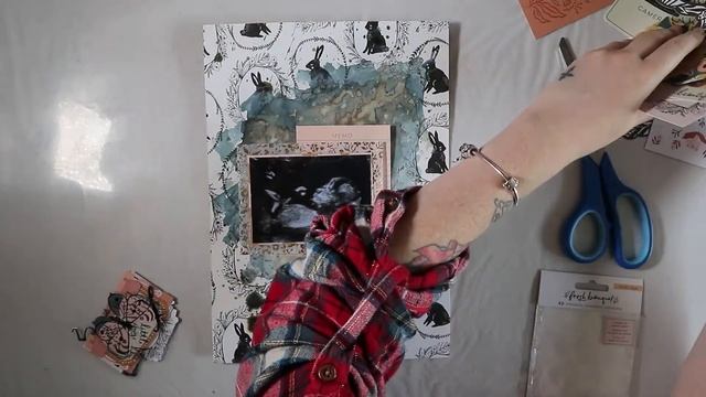 Scrap With Me #104 'Hey Baby' | Scrapbooking Process | EllenOscar Journals