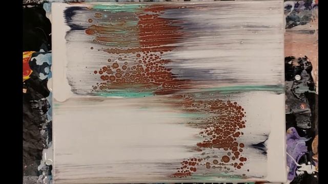(060) Copper & Ocean Breeze Swipe - Acrylic Pouring for Beginners