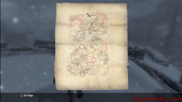 Skyrim: Fort Neugrad Treasure Map & Chest Location (HD 1080p)