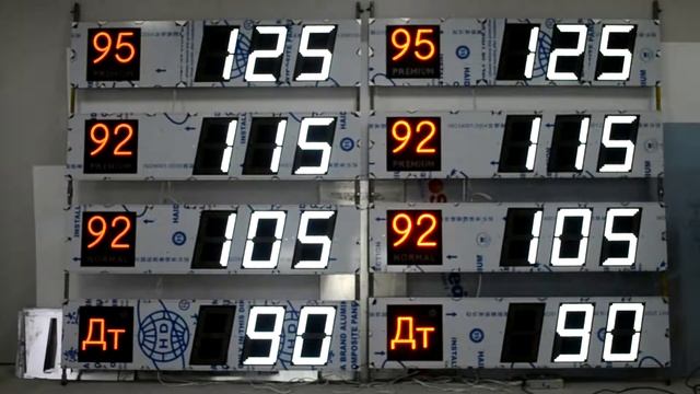 табло АЗС