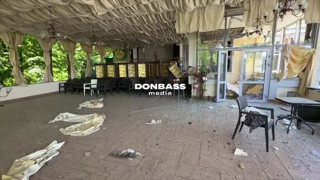 Последствия прилета по Донецку