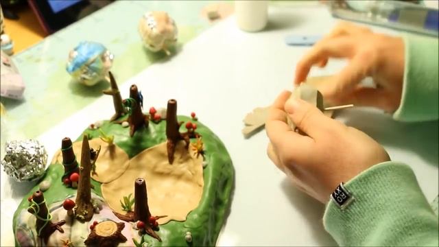 Polymer Clay Forest Figurine│Watch Me Craft Process Video