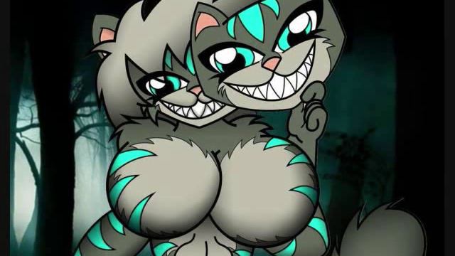 Busty Cheshire Cat Chick Is A Super Freak