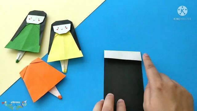 Origami Doll  Cute Doll  How to make origami doll  Origami little girl