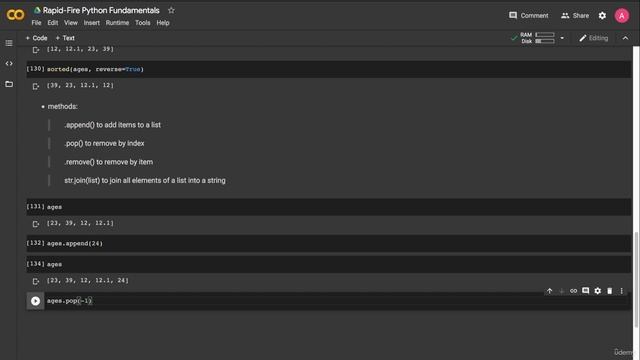 11. List Methods And Functions