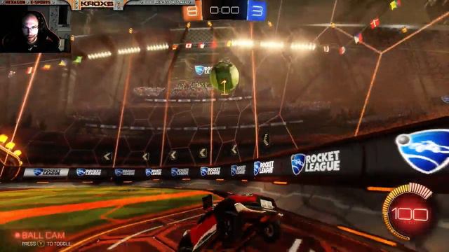 My first win in ESL Rocket League 1vs1.
