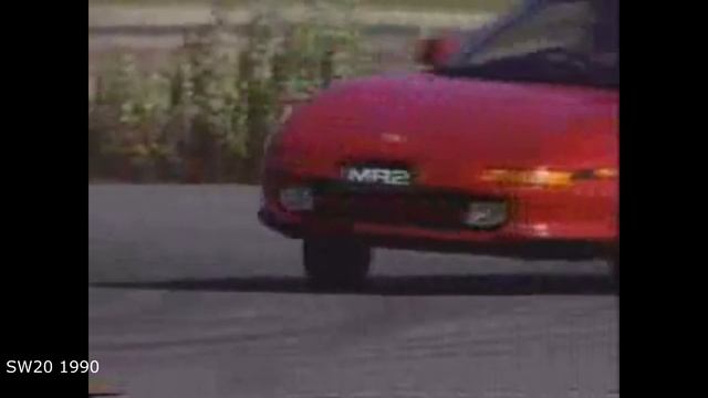 MR2 Television Advertisements from Model Year 1985 to 2003, covering AW11, SW20, and ZZW30.