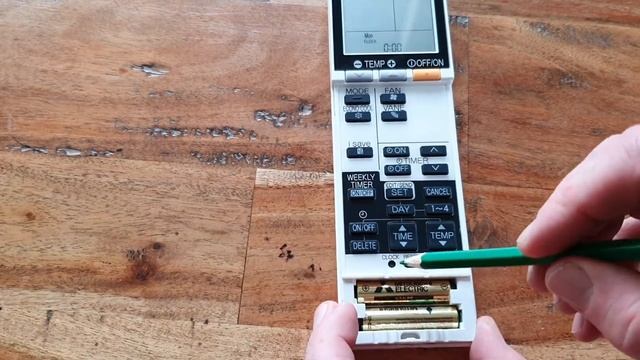 How to replace batteries in a Mitsubishi Electric Heat PumpAir Conditioner