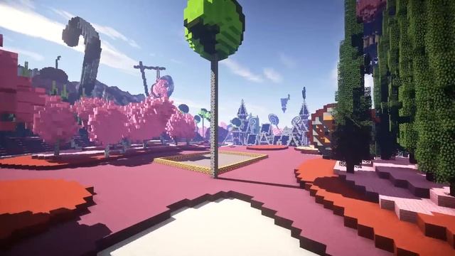 Minecraft - Candy Kingdom Map - Cinematic & Download (Played by Frigiel, Aypierre and Siphano)