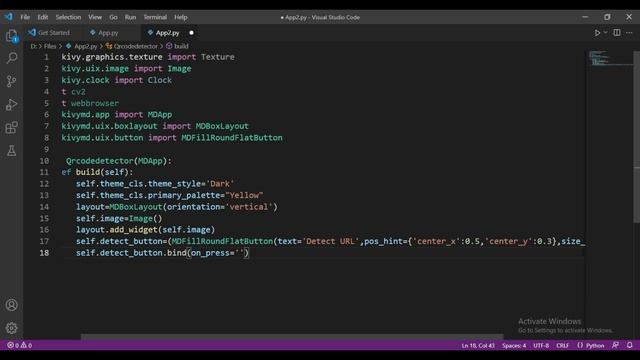 Python Android series: Build Your First app using Python ( QR code scanner )