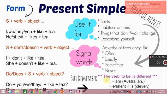 Revision 1 Present simple and present progressive