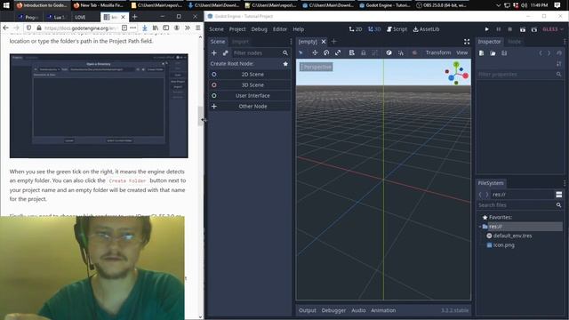 Godot tutorial part 1