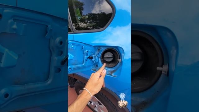 Toyota RAV 4 (2019-2023) How to manually unlock stuck gas door in an emergency with a tooth tool