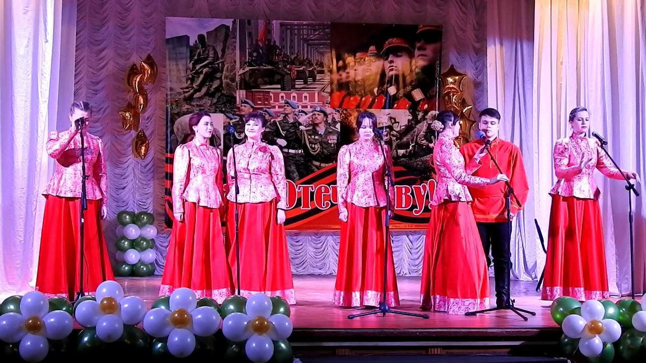 Вокальный ансамбль " Ясынька" на конкурсе патриотической песни "Служу Отечеству"- Кантауровский СДК