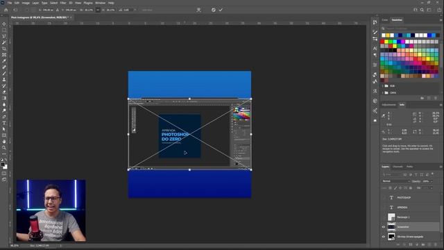 Como fazer POST DE DICAS pro INSTAGRAM no PHOTOSHOP + TEMPLATES!