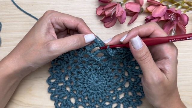 Sousplat de crochê rendado - Facil lindo e economico Passo a passo  Sousplat crochet pattern