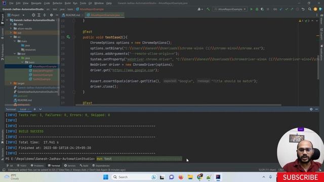 How to run TestNG scripts using maven command line || Ganesh Jadhav AutomationStudio