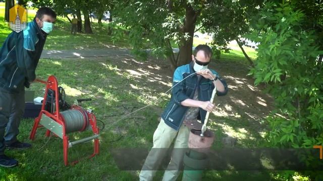 Геологическая служба ГПБУ Мосэкомониторинг. Работа в полях.