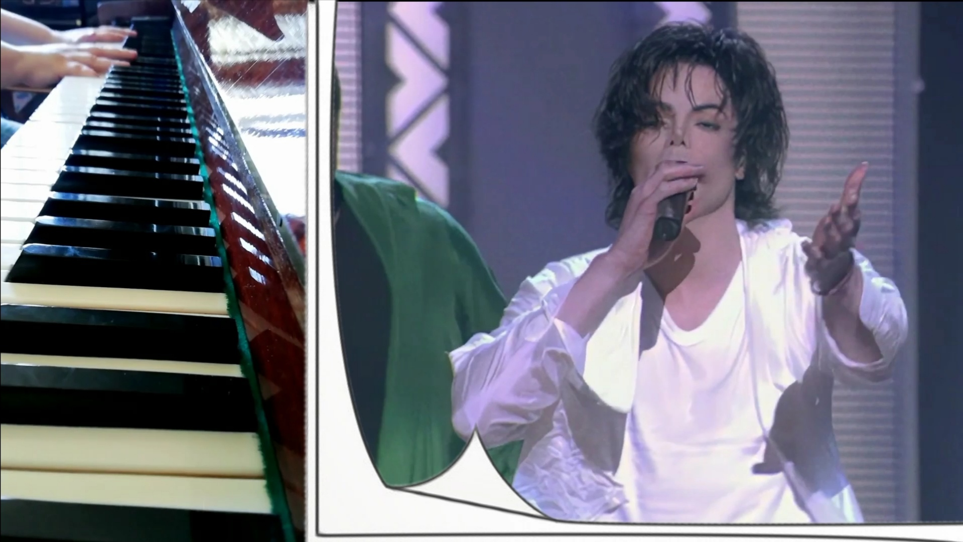 Michael Jackson - I'll Be There - первое и последнее исполнение (вокал), ДВОЙНАЯ кавер-версия рояль