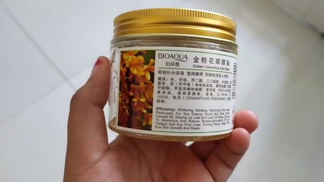 REVIEW MASKER BIOAQUA GOLDEN OSMANTHUS  AMPUH!! MATA PANDA HILANG