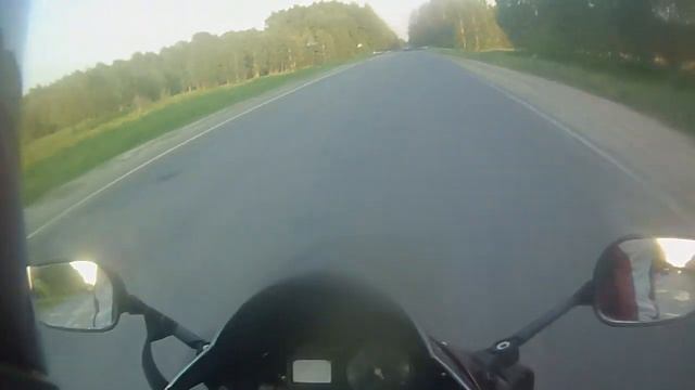 Дорога домой с Горьковского водохранилища (горе море) - Бор Racer Yamaha R1 1998