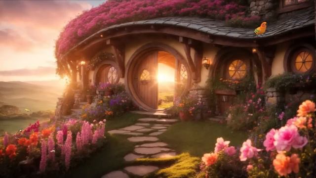 Enchanted Sunrise in The Shire_ A Journey through Middle-Earth_ LOTR_ Music & Ambience