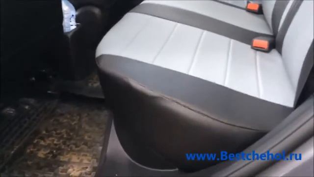 Установленные авточехлы на киа рио